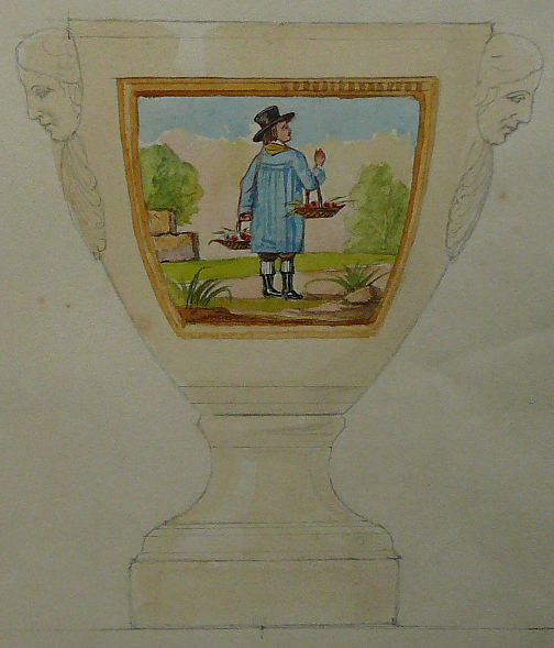 étude décorative pour porcelaine